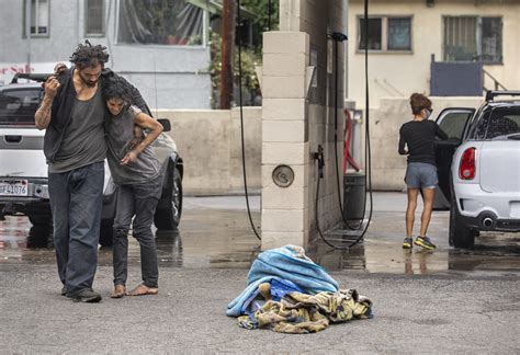 ugly homeless|She is naked, sick, dirty, crawling across Sunset Boulevard